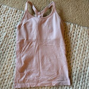 Lululemon Ebb to street tank. Light pink. Size 6